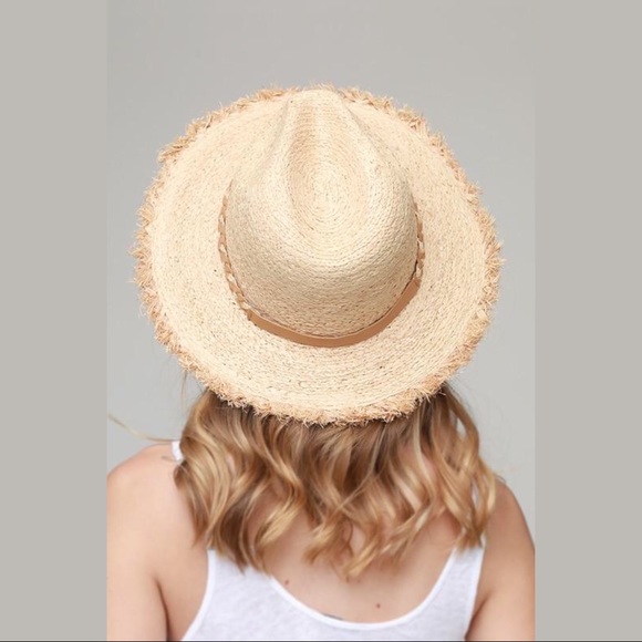 ☀️Raw Edge Raffia Hat☀️ - Picture 3 of 6